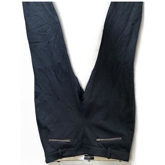 J Crew Minnie Pants Womens 8 Black Mid Rise Straight Leg Workwear Office Wool - Picture 16 of 16